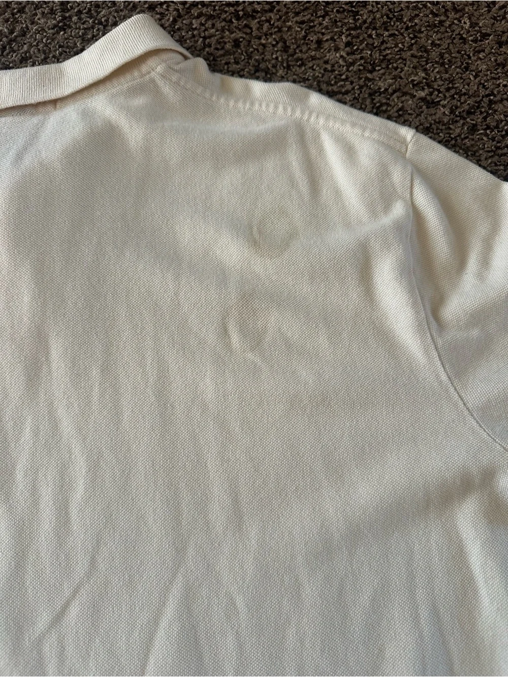 Vintage Ralph Lauren Men’s Cream Polo